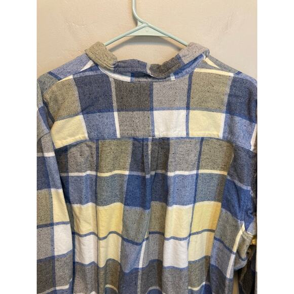 Vintage 90's Krazy Kat Women's Flannel Plaid Button Up Plus Size 16 - Picture 9 of 9